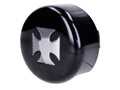 Capac claxon Drag Specialties Iron Cross negru pentru Harley Davidson V-Rod
