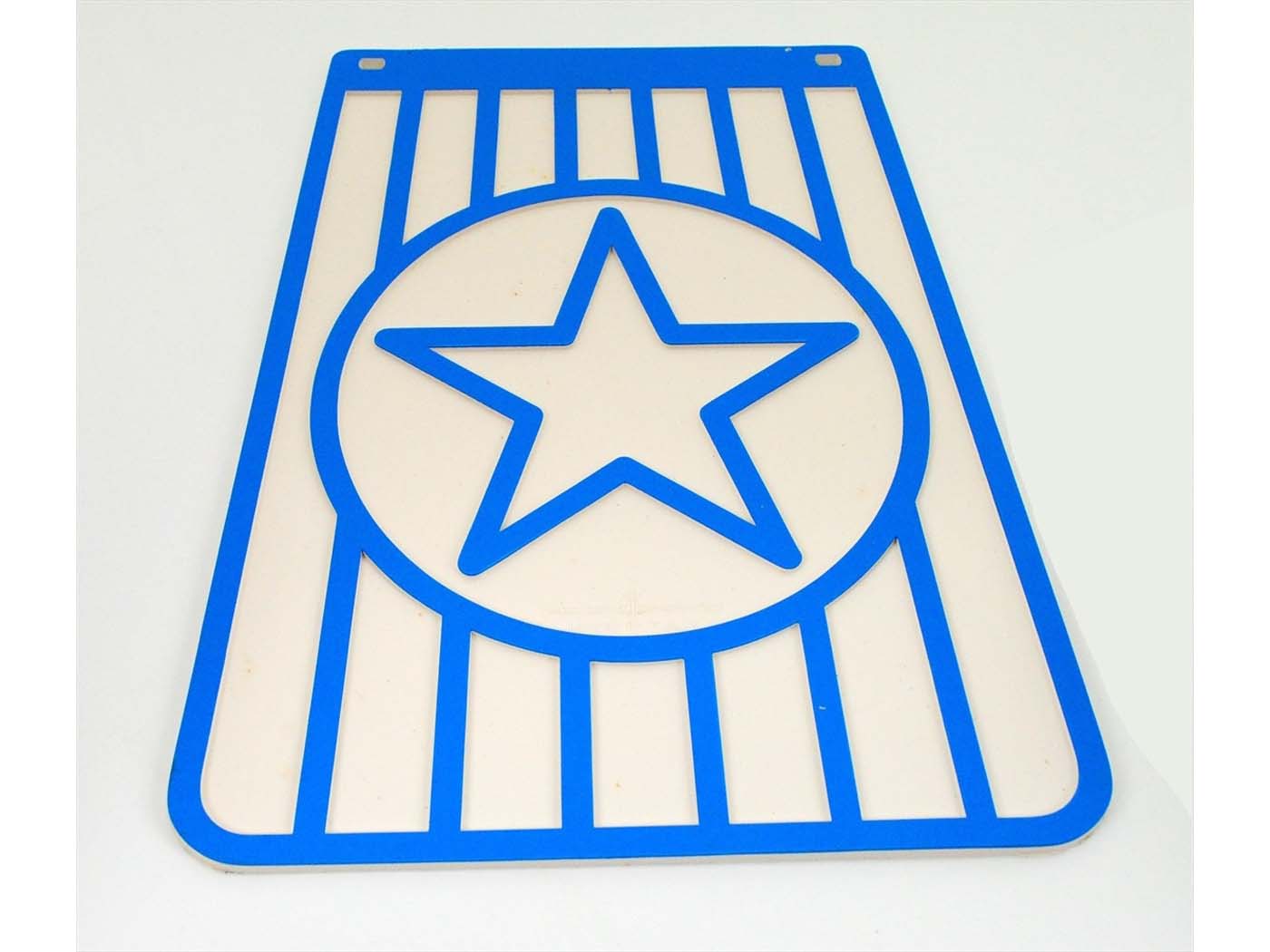 Apărătoare de noroi alb-albastru 210/175x270mm pentru moped și mokick Zündapp