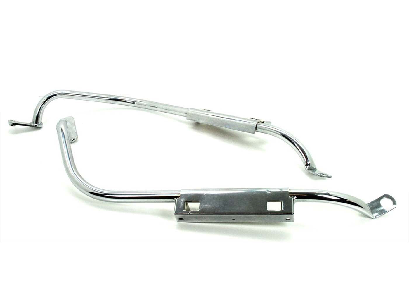 Suporți cadru și suport radiator set cromat pentru Zündapp C50 Sport, KS 50 WC, KS 50 Super Sport WC și alte modele