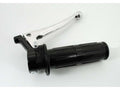 Mâner accelerație aluminiu negru cu pârghie frână lustruită pentru Kreidler, Puch, Zündapp, Hercules și alte modele