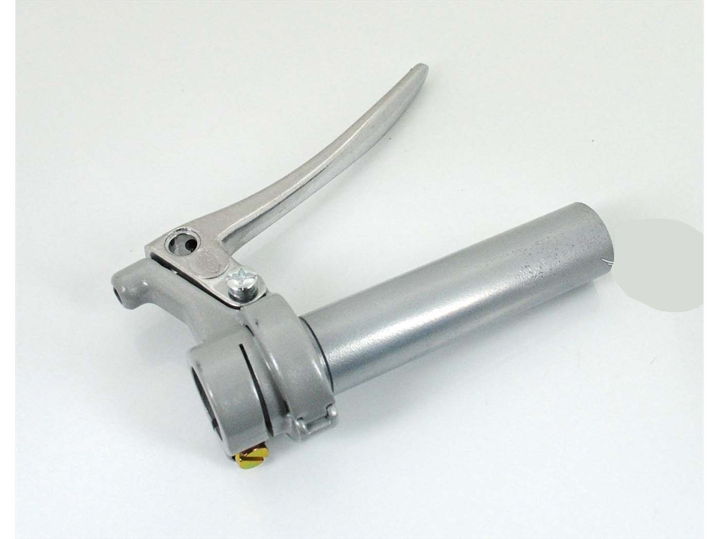 Mâner accelerație metal argintiu 22mm 100mm pentru Zündapp, Hercules, Puch, Kreidler, Simson și alte modele