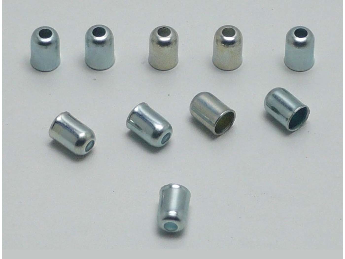Manșon terminal metalic 5,1mm x 7mm / 2,6mm x 6mm pentru cablu moped – Zündapp, Kreidler, Simson și alte modele