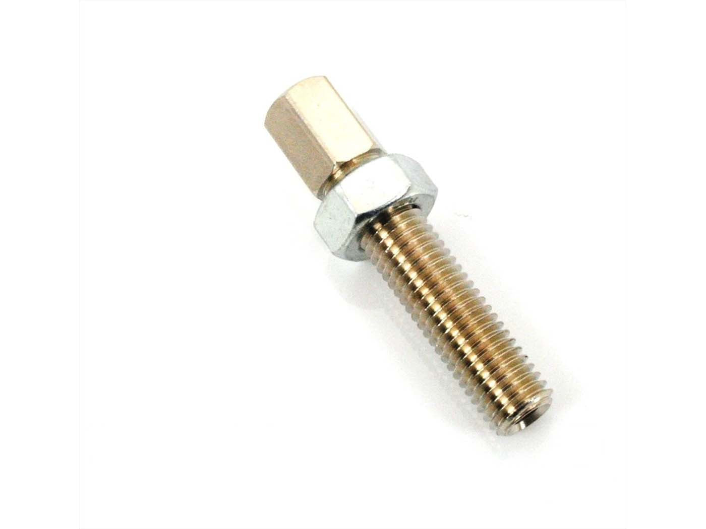 Șurub de reglaj hexagonal M7 x 29mm, diametru 7mm, gaură 3,5mm pentru Zündapp, Kreidler și alte modele