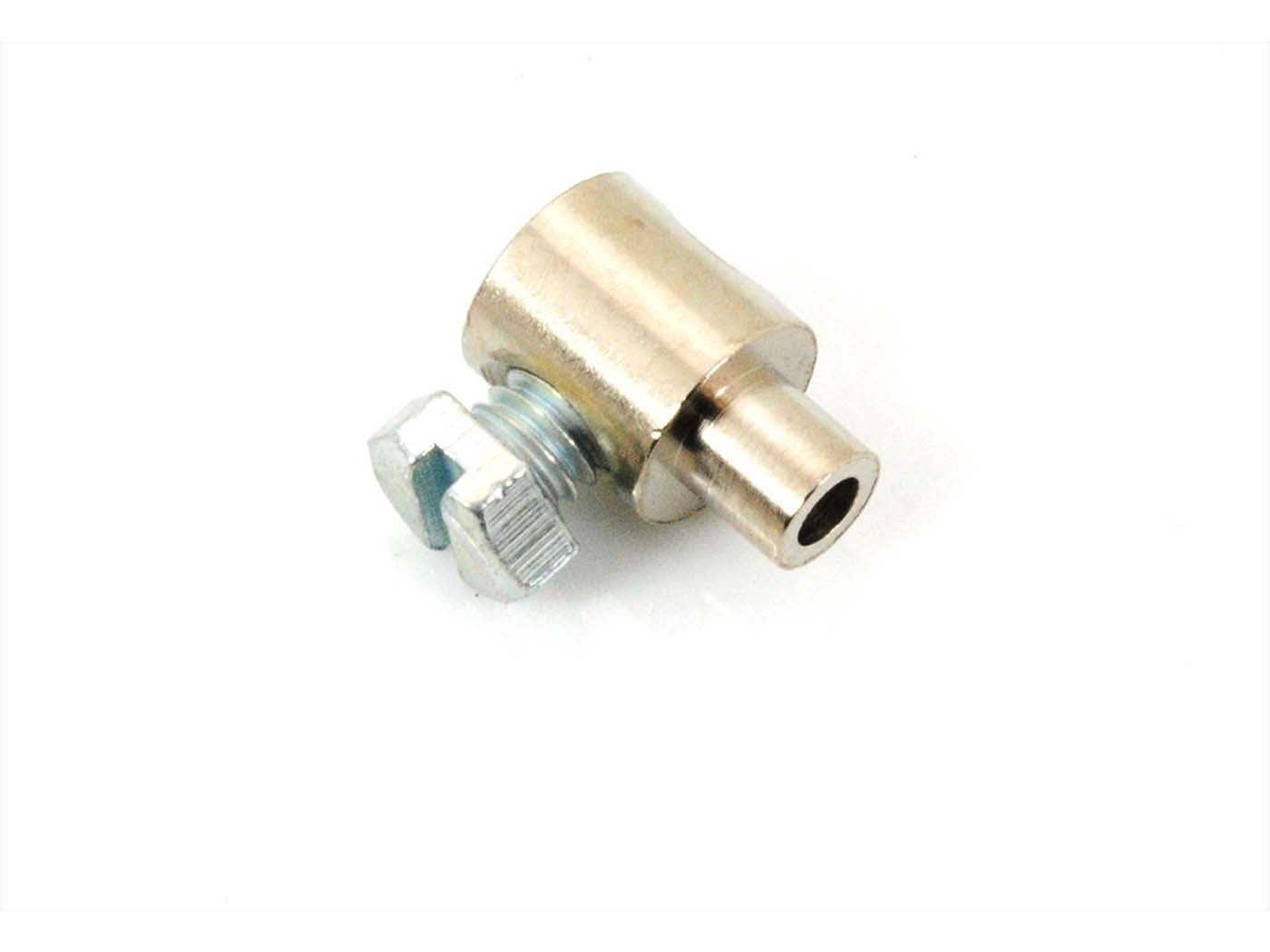 Niplu șurub alamă 7x10,5mm alezaj 2,5mm pentru Zündapp, Hercules, Kreidler, Puch și alte modele