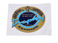 Autocolant rotund 70mm Sixdays Trophy 1975-1976 pentru Zündapp
