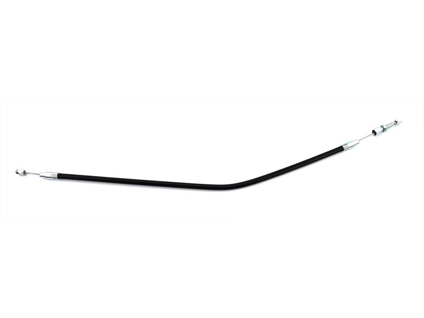 Cablu frână spate 440mm negru pentru Zündapp Super Combinette, C 50, Hercules Ultra, K 50, Simson, Kreidler Florett și alte modele