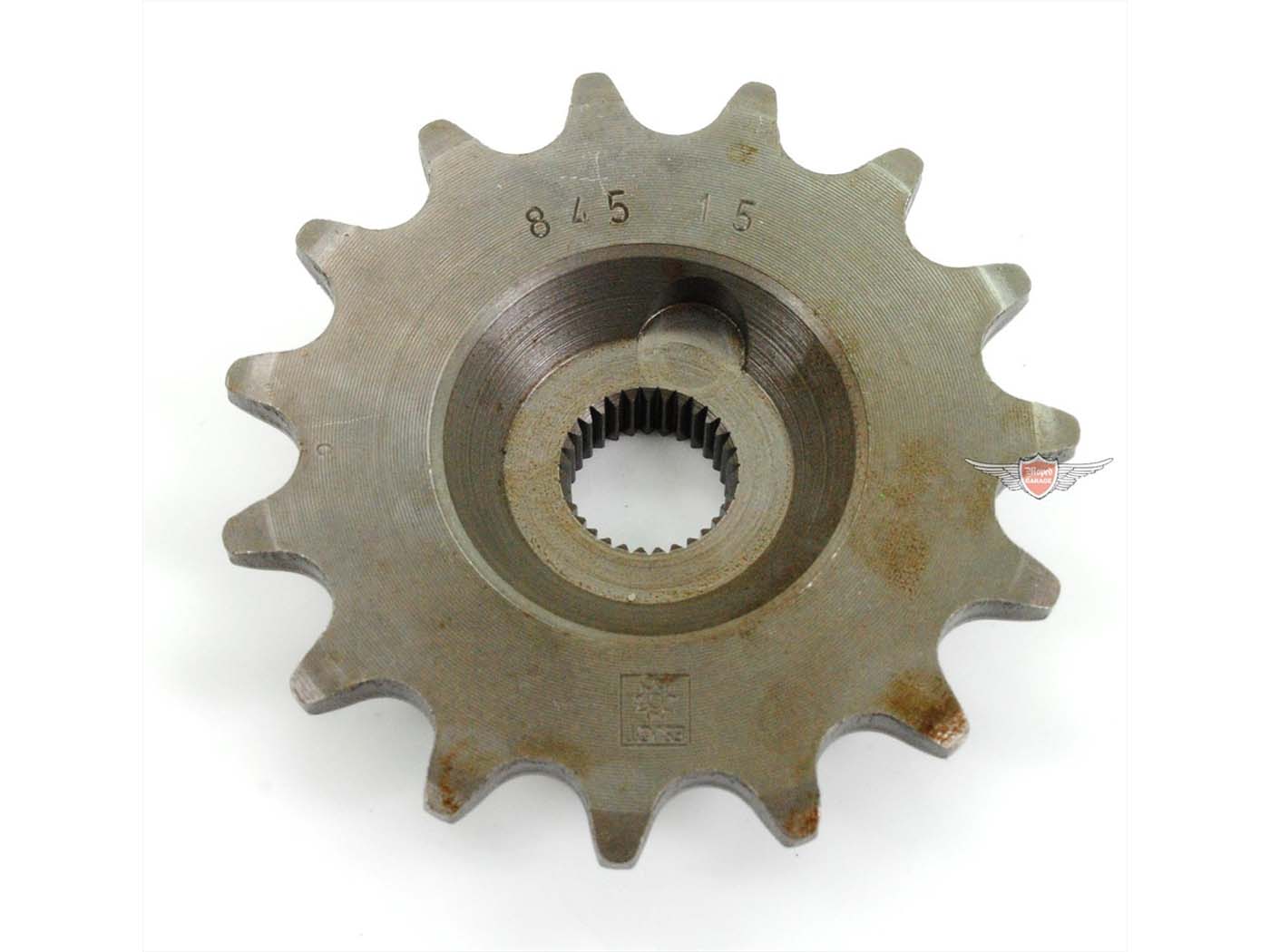 Pinion Esjot oțel 15 dinți 12mm pentru Zündapp C 50 Super, Sport Combinette KS, Sport Combinette, CS 25