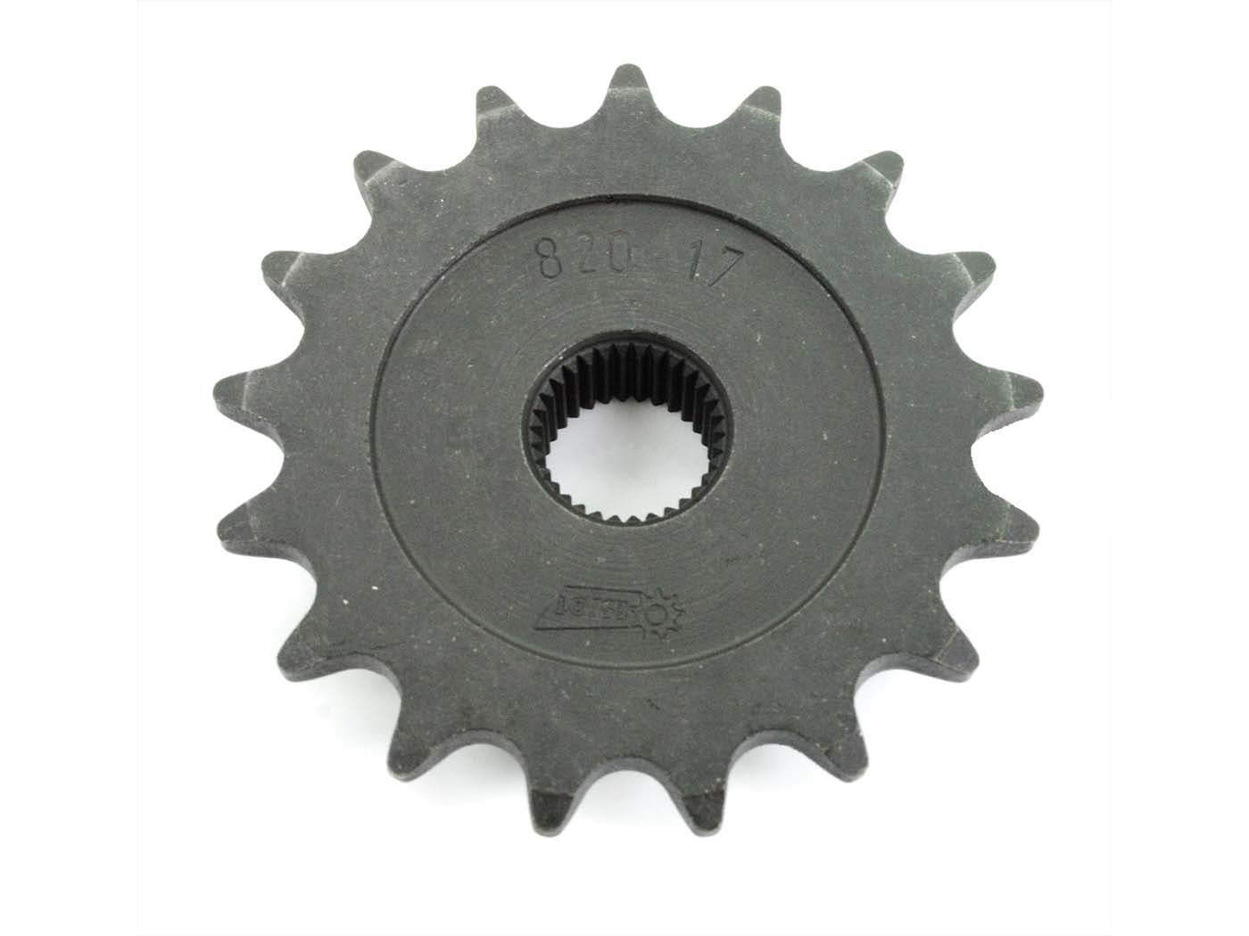 Pinion Esjot oțel 17 dinți 17mm pentru Zündapp Hai 50, CS 50, Falconette, KS 50 Super, Simson și alte modele