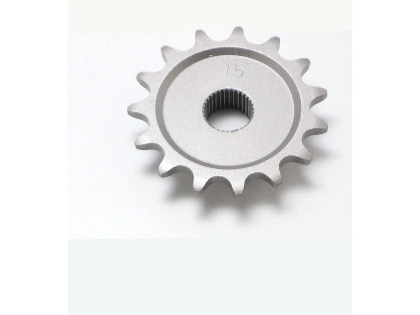 Pinion 15 dinți 16,5mm pentru Zündapp KS 50, R 50, Super Combinette 50, Falconette 50 și alte modele