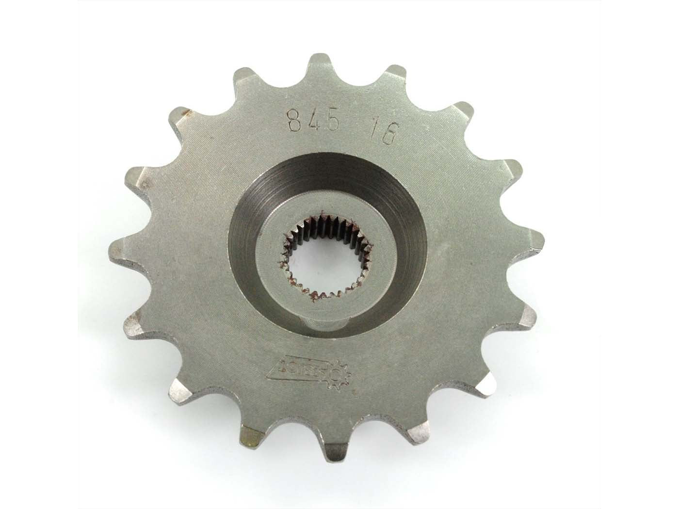 Pinion Esjot oțel 16 dinți 12mm pentru Zündapp C 50 Super, TS ZD 20/25/50, CS 50, Hai 50, Sport Combinette și alte modele