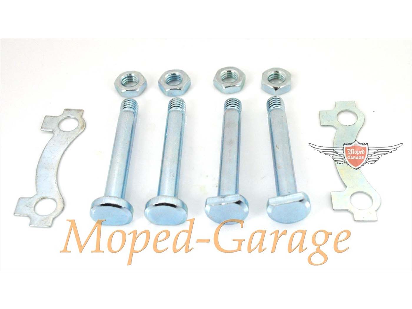 Set șuruburi siguranțe șaibe zimțate piulițe M8 x 56mm pentru Yamaha FS1 50 75-80