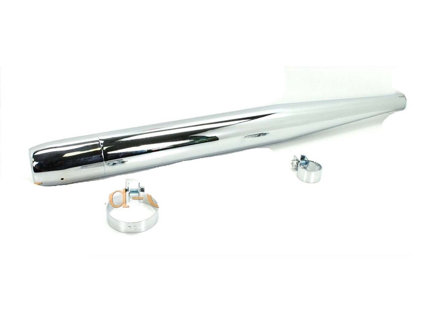Eșapament cromat 32mm 70mm 730mm pentru Kreidler, Puch, Zündapp, Hercules