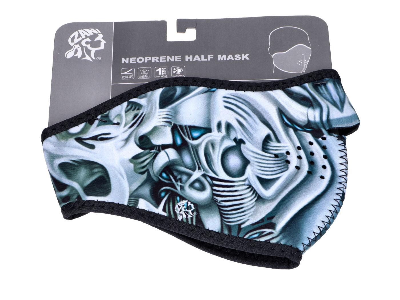 Mască ZAN Biomechanical pentru motociclete chopper universal