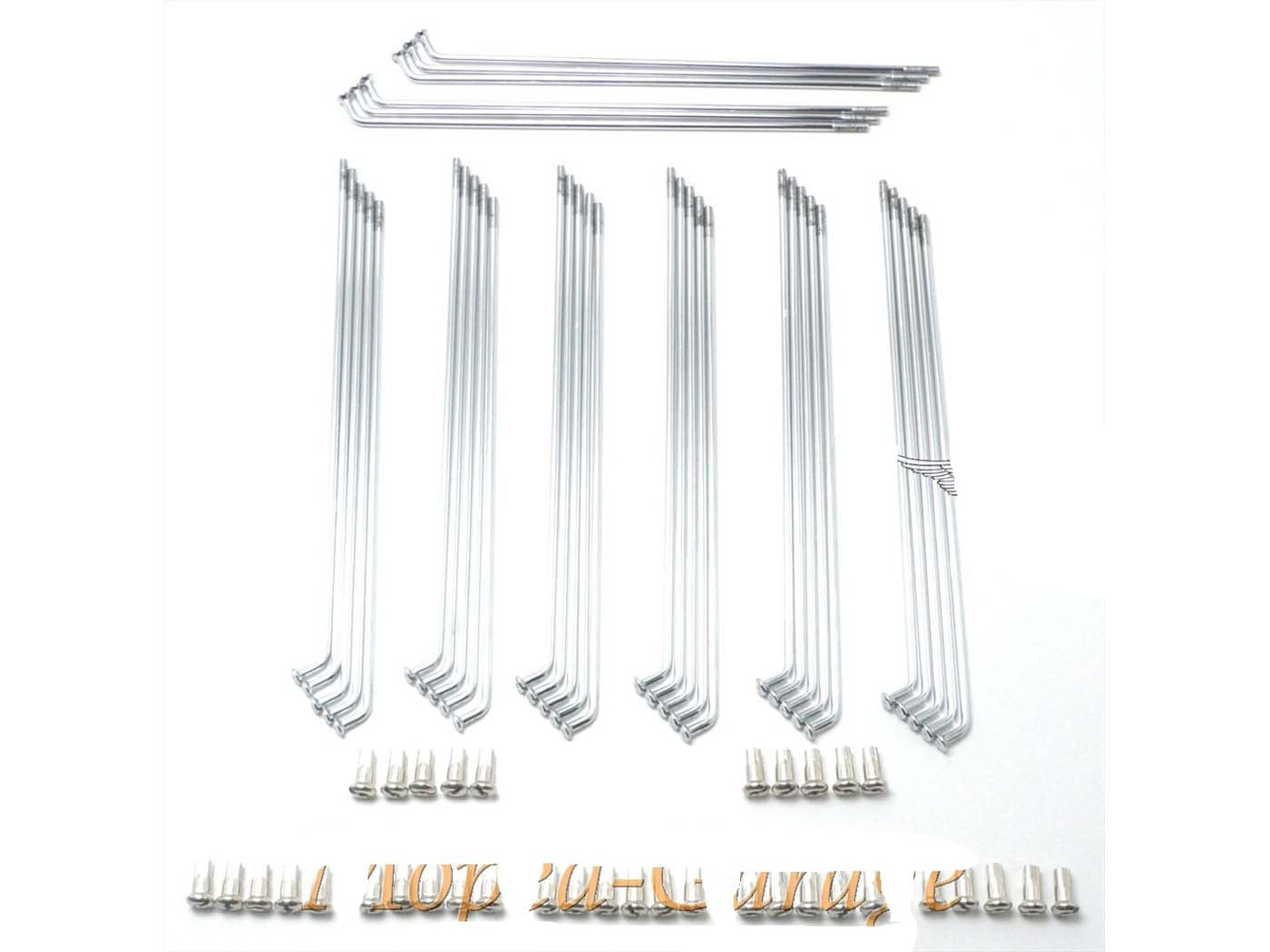 Spite cromate 2,6 x 166mm cu nipluri (36 bucăți) pentru Puch VZ 50 Dakota