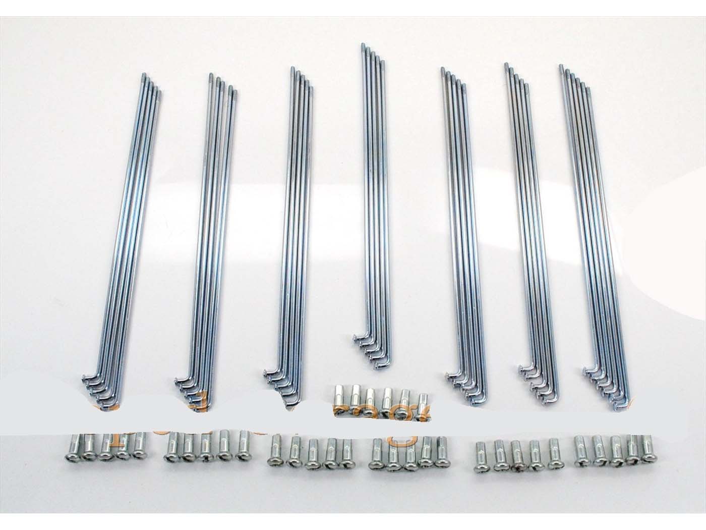Spite cromate 215mm cu niplu (36 bucăți) pentru Crescent 1134, 1137, 1138, 1140, 1142, 1148, 1149, 1150, 1151