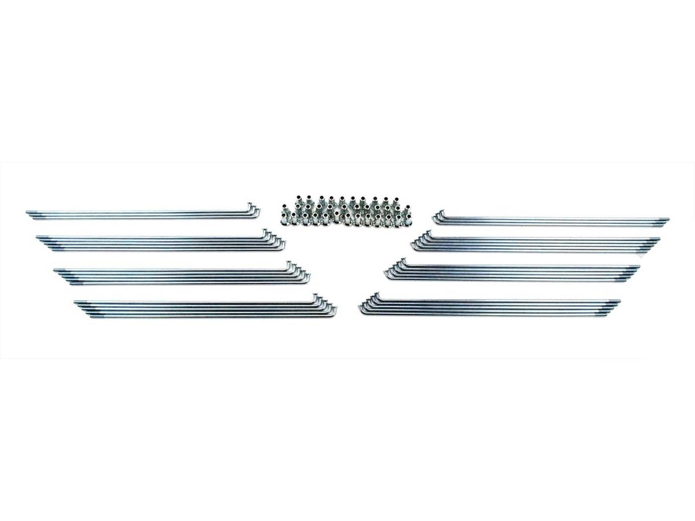 Spite cromate 145 x 2,9mm cu niplu (36 bucăți) pentru Piaggio Mofa, Zündapp, Kreidler și alte modele