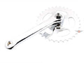 Pedalier Velo Solex manivela dreapta cu pinion argintiu pentru Solex 330, 660, 1010, 1400, 1700 și alte modele