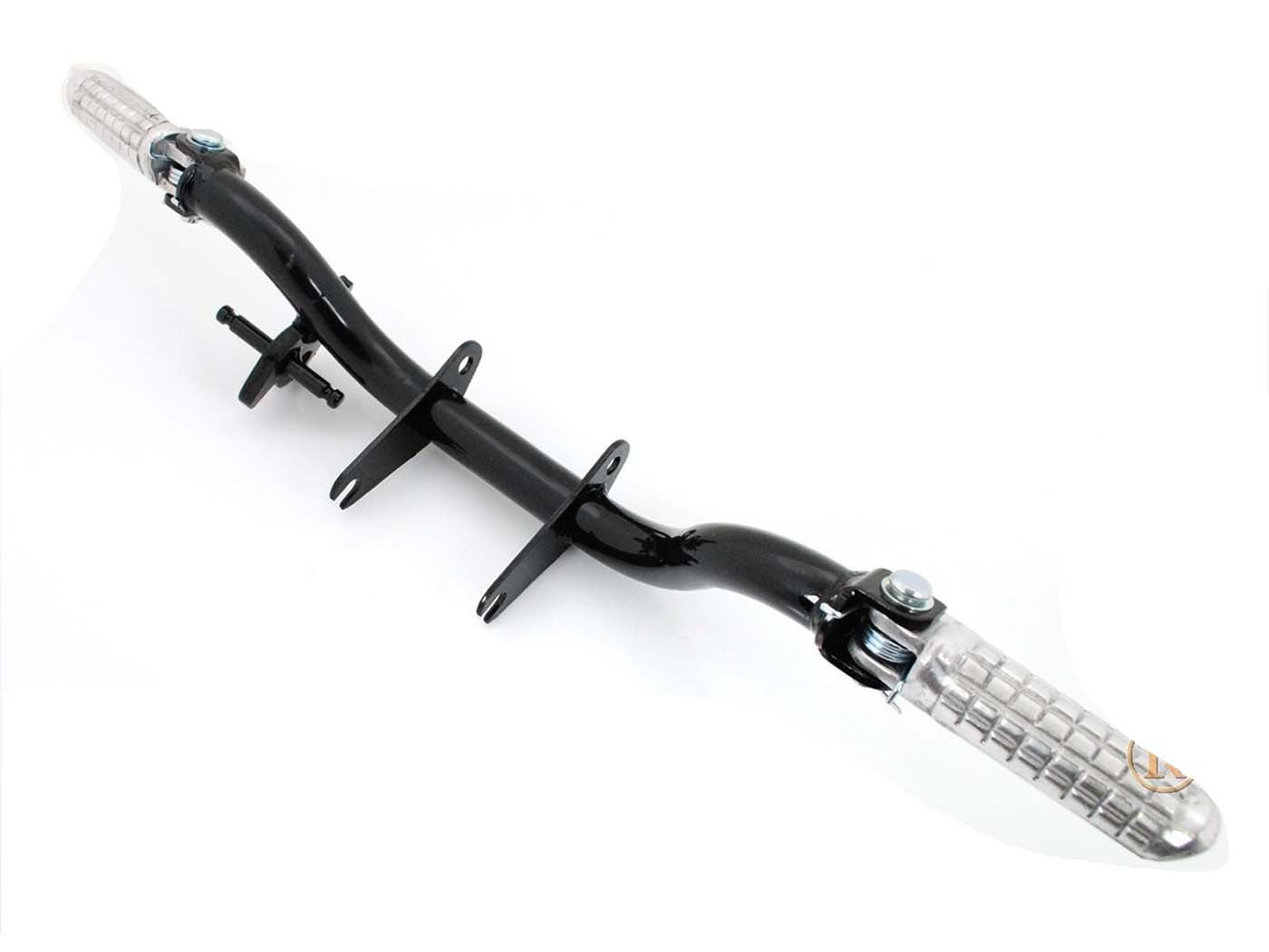 Tub suport repozi picioare aluminiu pliabil negru pentru Simson S51, S53, S70, S83