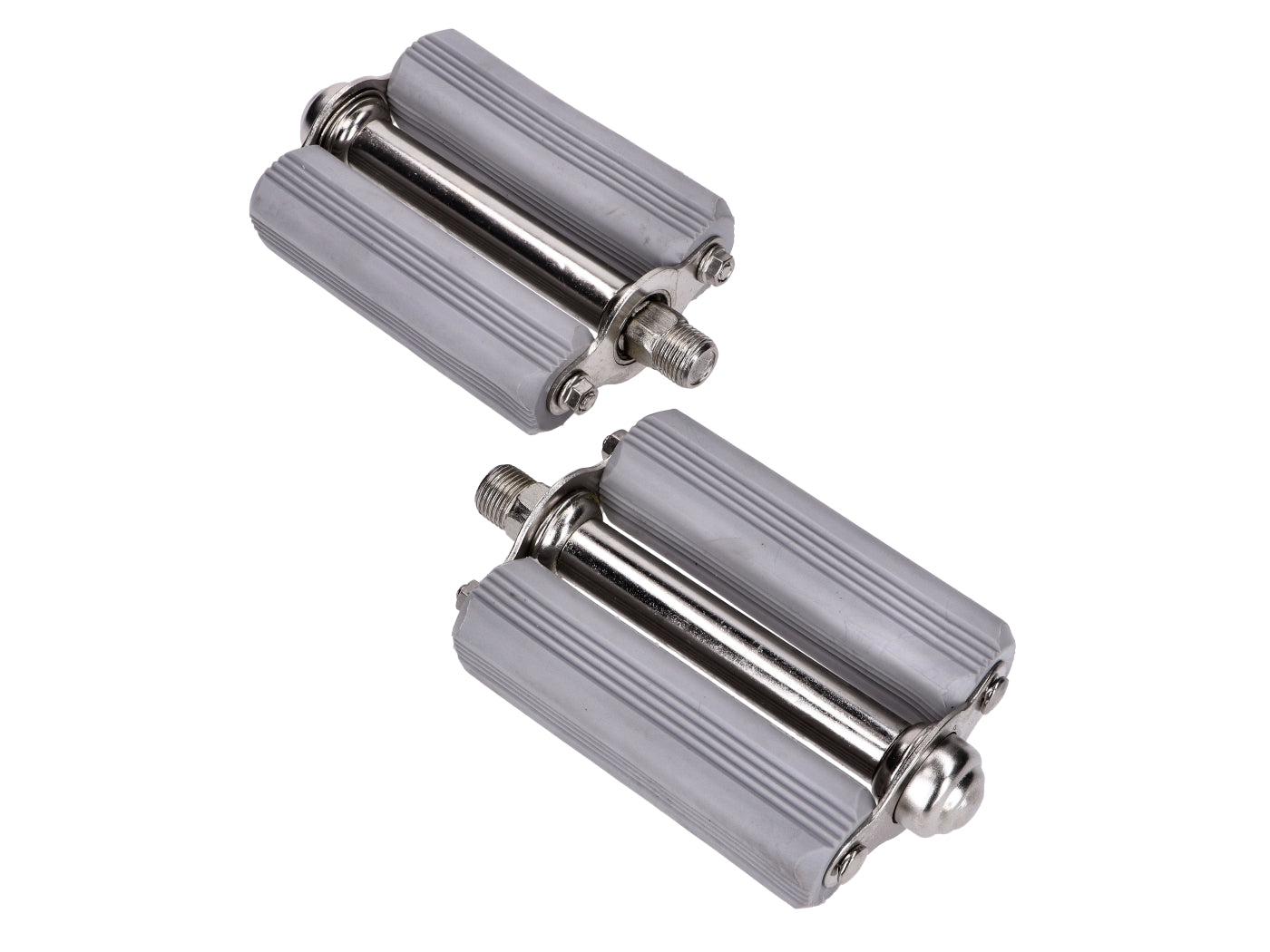 Pedale NTS Parts Formă Bloc Gri 13cm pentru Moped universal
