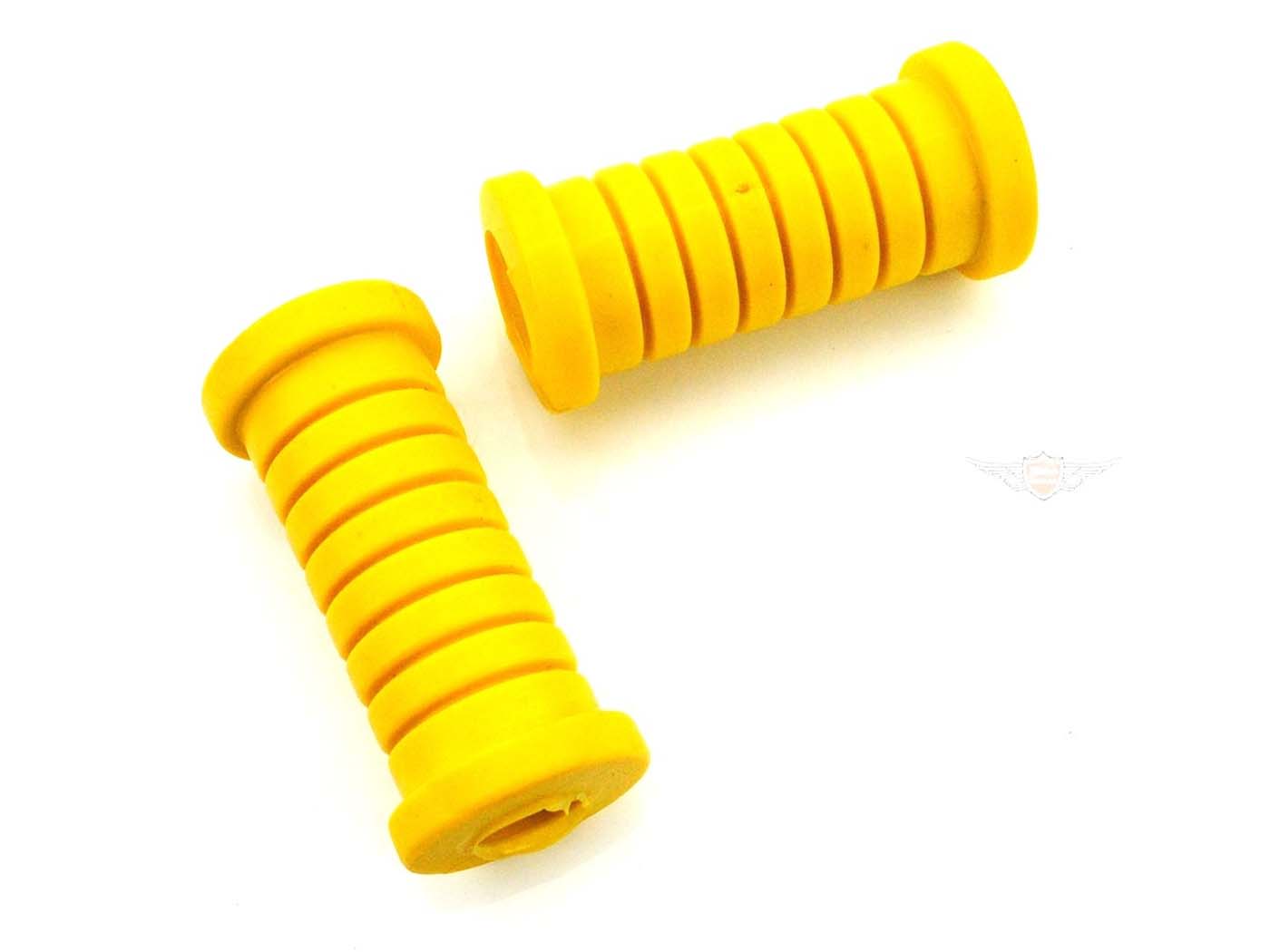 Cauciucuri repaus picior pasager galbene (2 buc) pentru Simson S50, S51, S70, S53, SR50, SR80, KR51/1, KR51/2, SR4-2, SR4-3, SR4-4