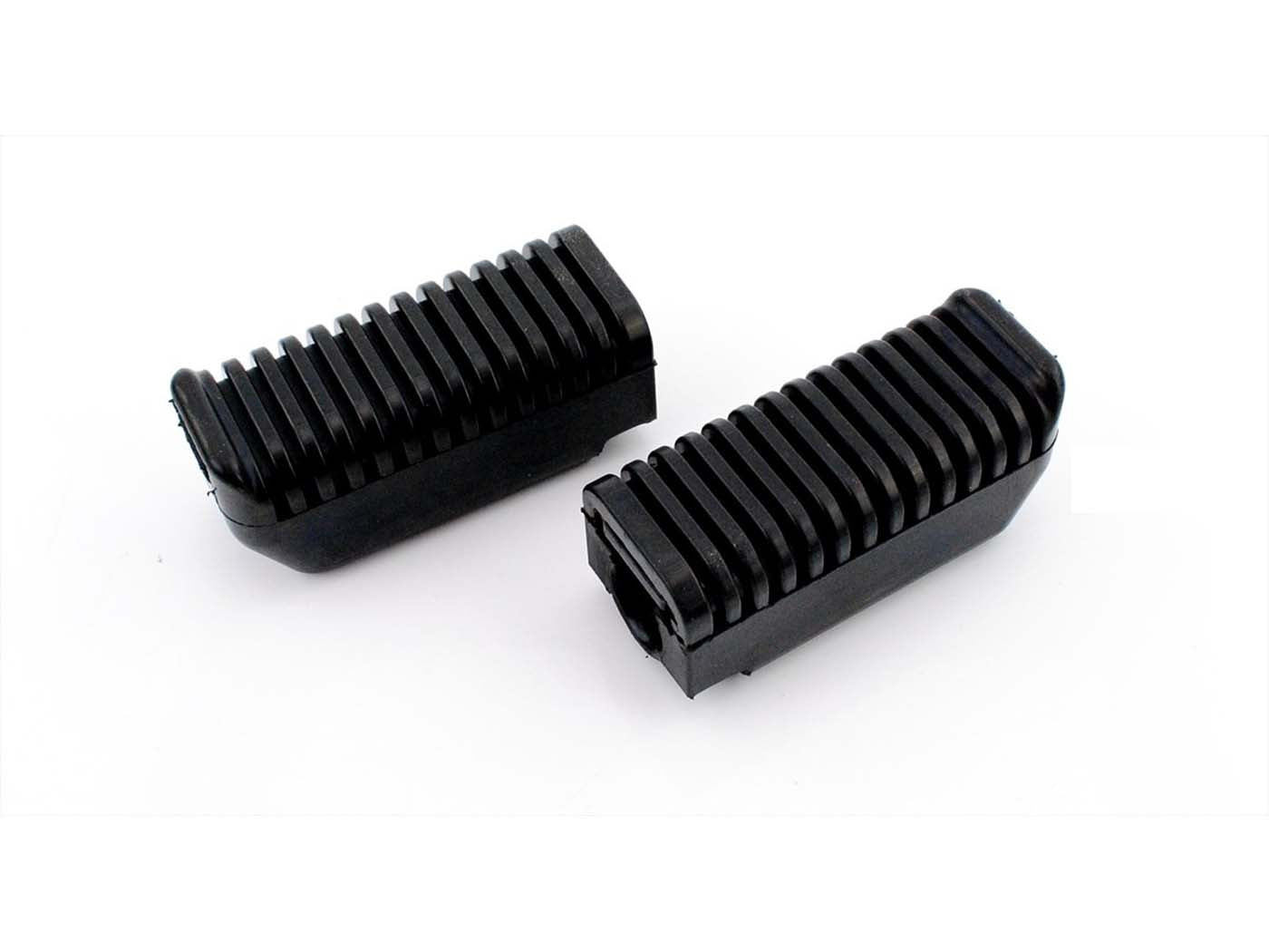 Repose-picioare Drilastic cauciuc negru pentru Zündapp KS 50, KS 80, KS 80 Touring, KS 80 Super și alte modele