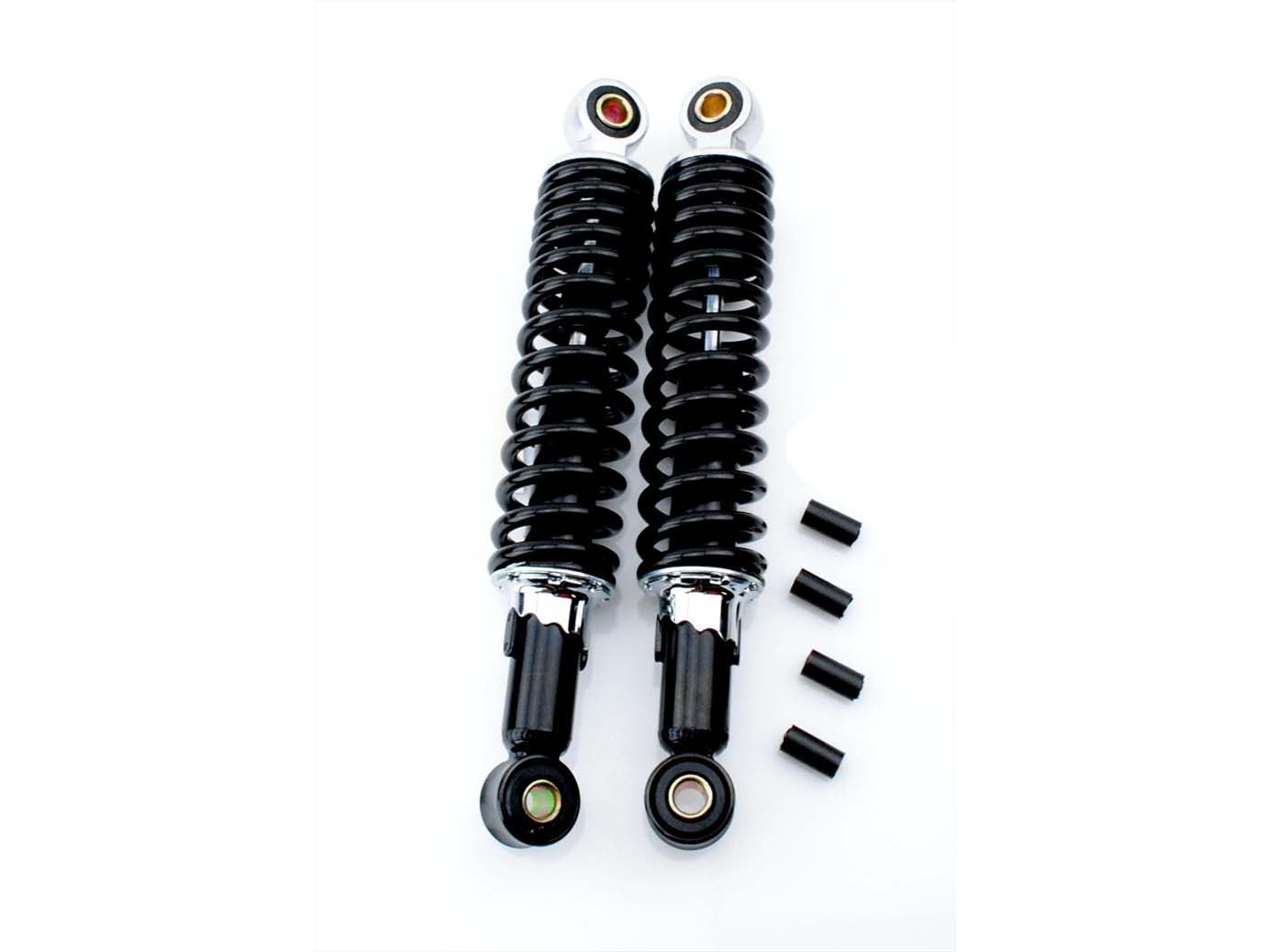 Amortizor spate negru 260mm reglabil 5 trepte pentru Zündapp, Piaggio, Hercules, Skyteam, Honda și alte mărci