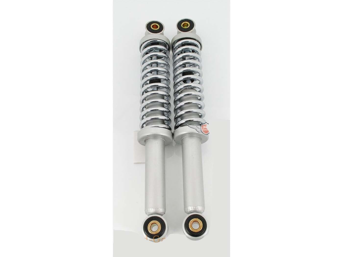 Set amortizoare gri 275mm bucșe 8mm arc 6mm pentru moped, mofa, mokick universal