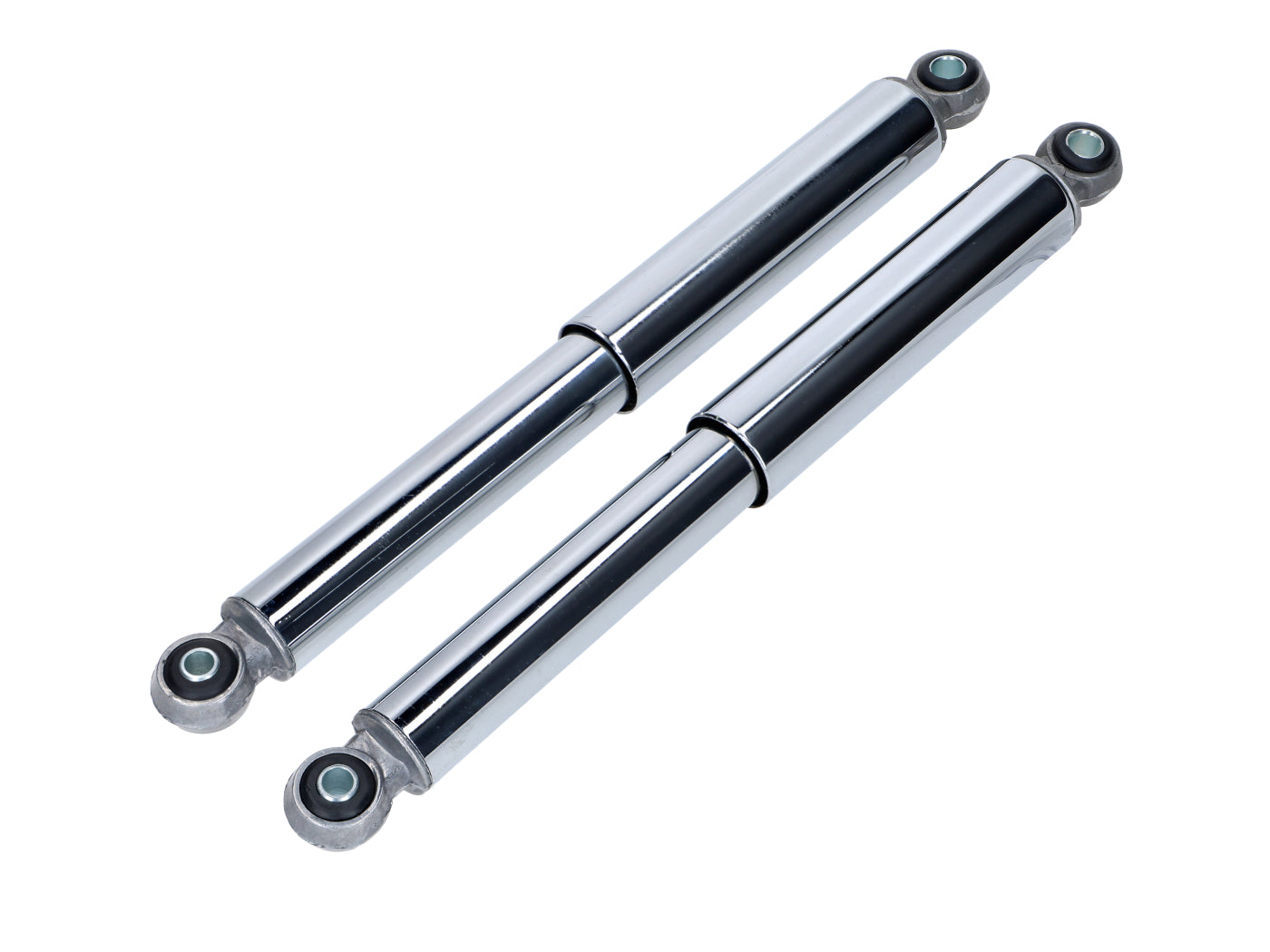 Bucșe Amortizor Cromate 320mm 10mm 8mm pentru Peugeot 101, 102, 103, Puch Maxi, Zündapp