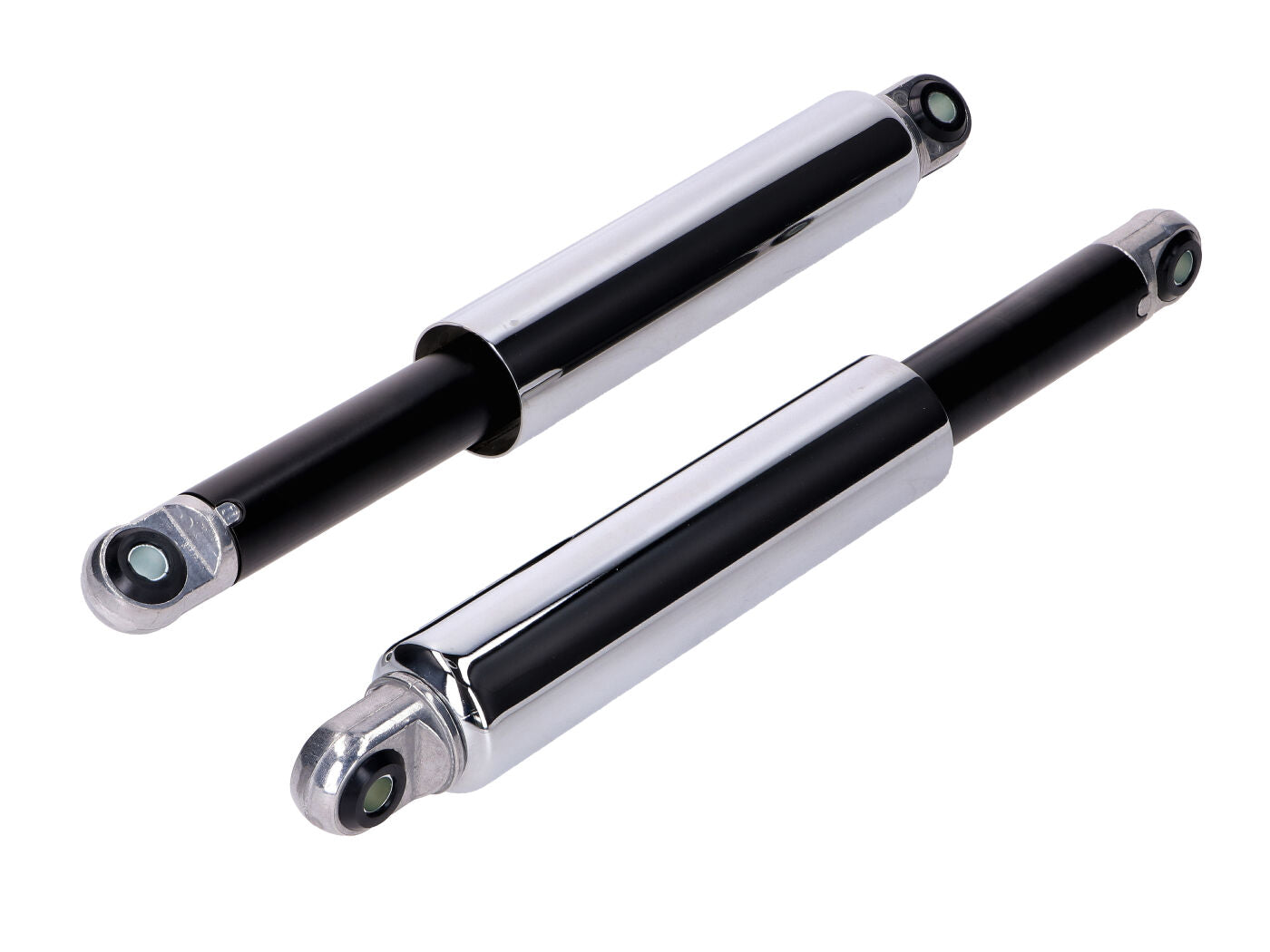 Amortizoare IMCA 360mm cromate/negre bucșe 10mm pentru Kreidler Florett K54