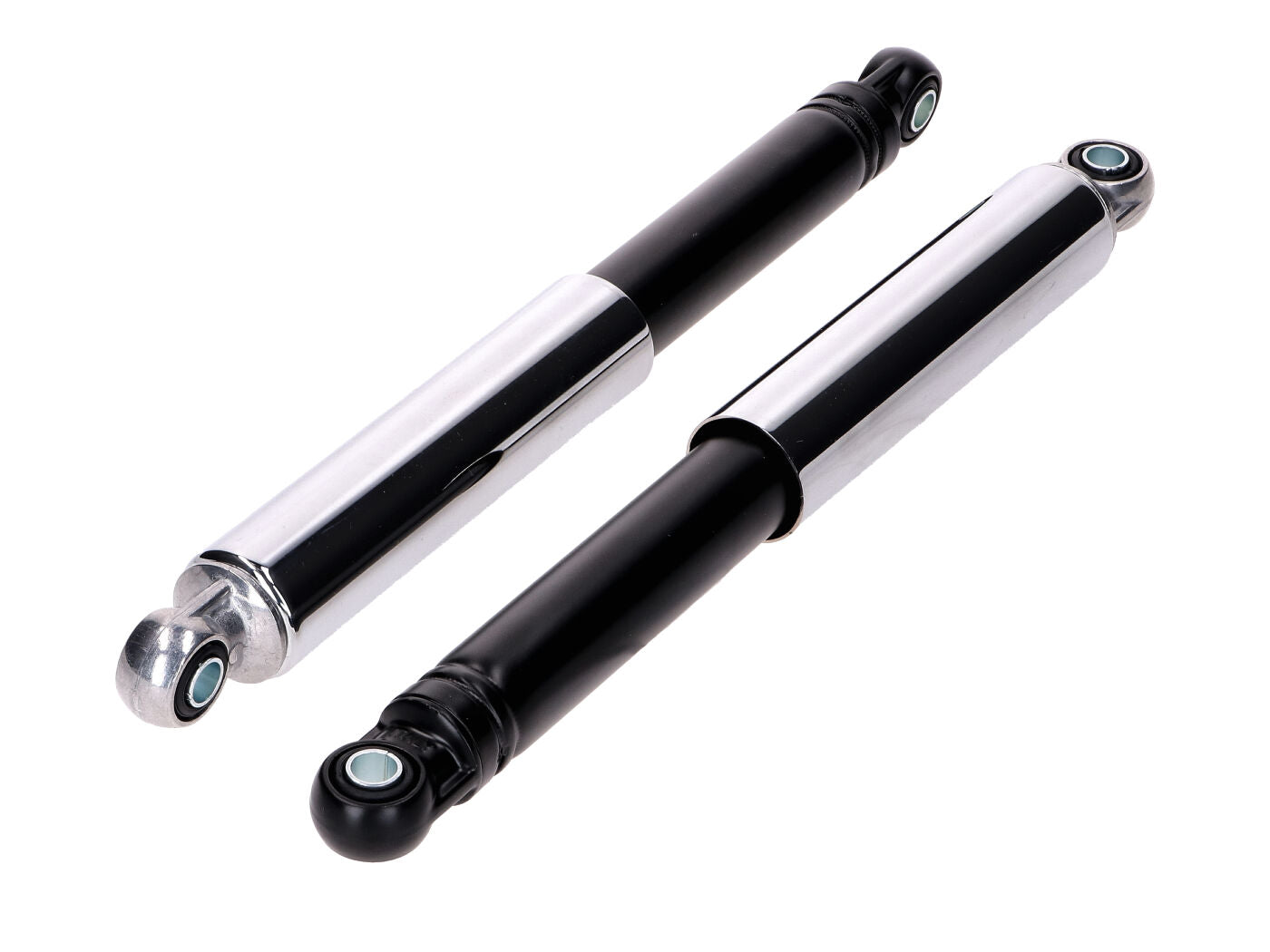 Set Amortizoare IMCA 290mm cromat/negru pentru Zündapp Bergsteiger M 25, M 50, Hercules 220 MK, Miele K 52