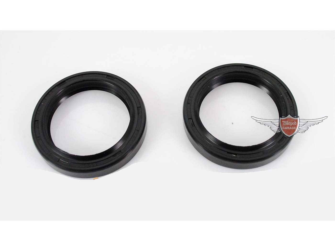 Set simering furcă față negru pentru Yamaha DT 80 LC 2, TZ 125, SR 250