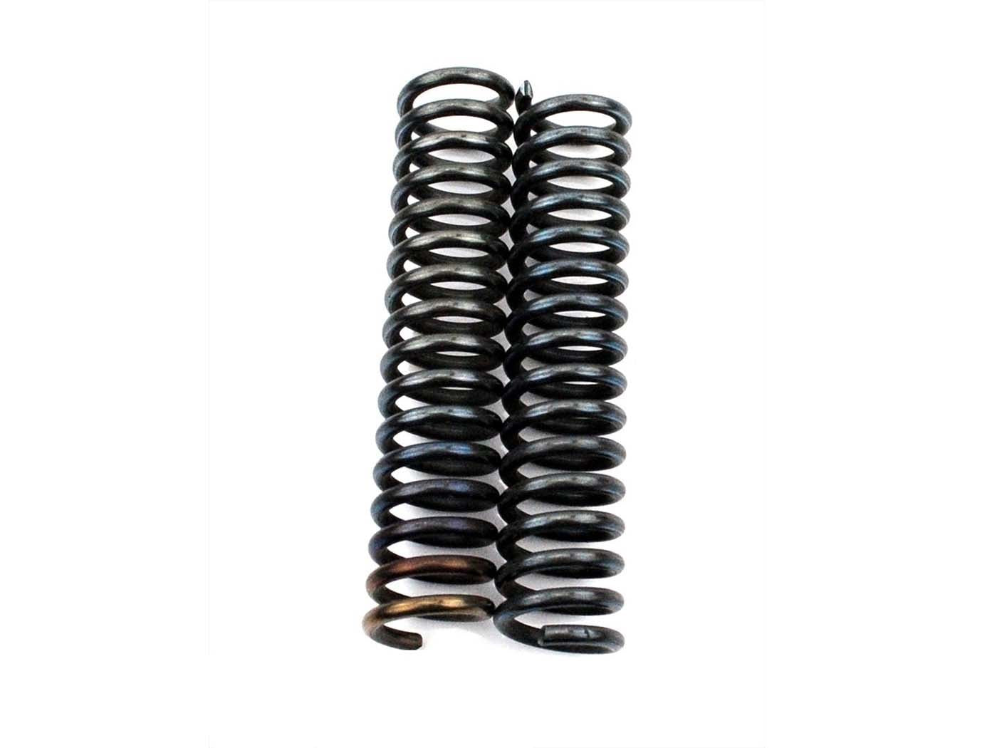 Set arcuri Pränafa 115mm negru pentru furcă telescopică Zündapp Automatik, High Riser, ZR 10, ZA 25 și alte modele