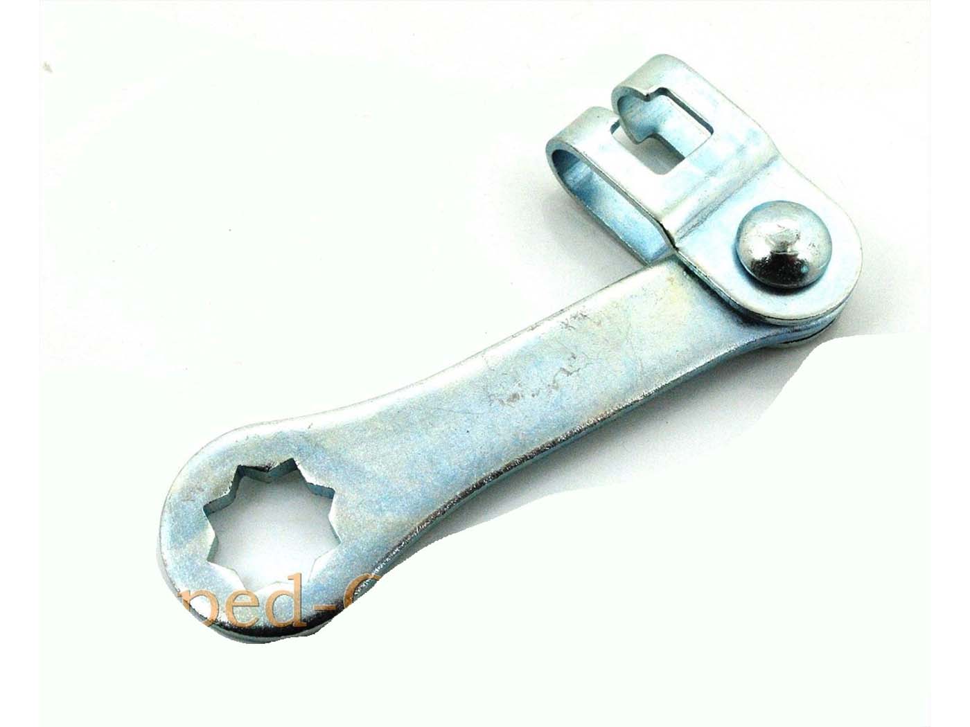 Manetă de frână MOGA oțel 85mm prindere stea 15,5mm pentru Kreidler Florett Mustang/Cross 50, Florett RS-GS, Florett 3-Gang Moped 50