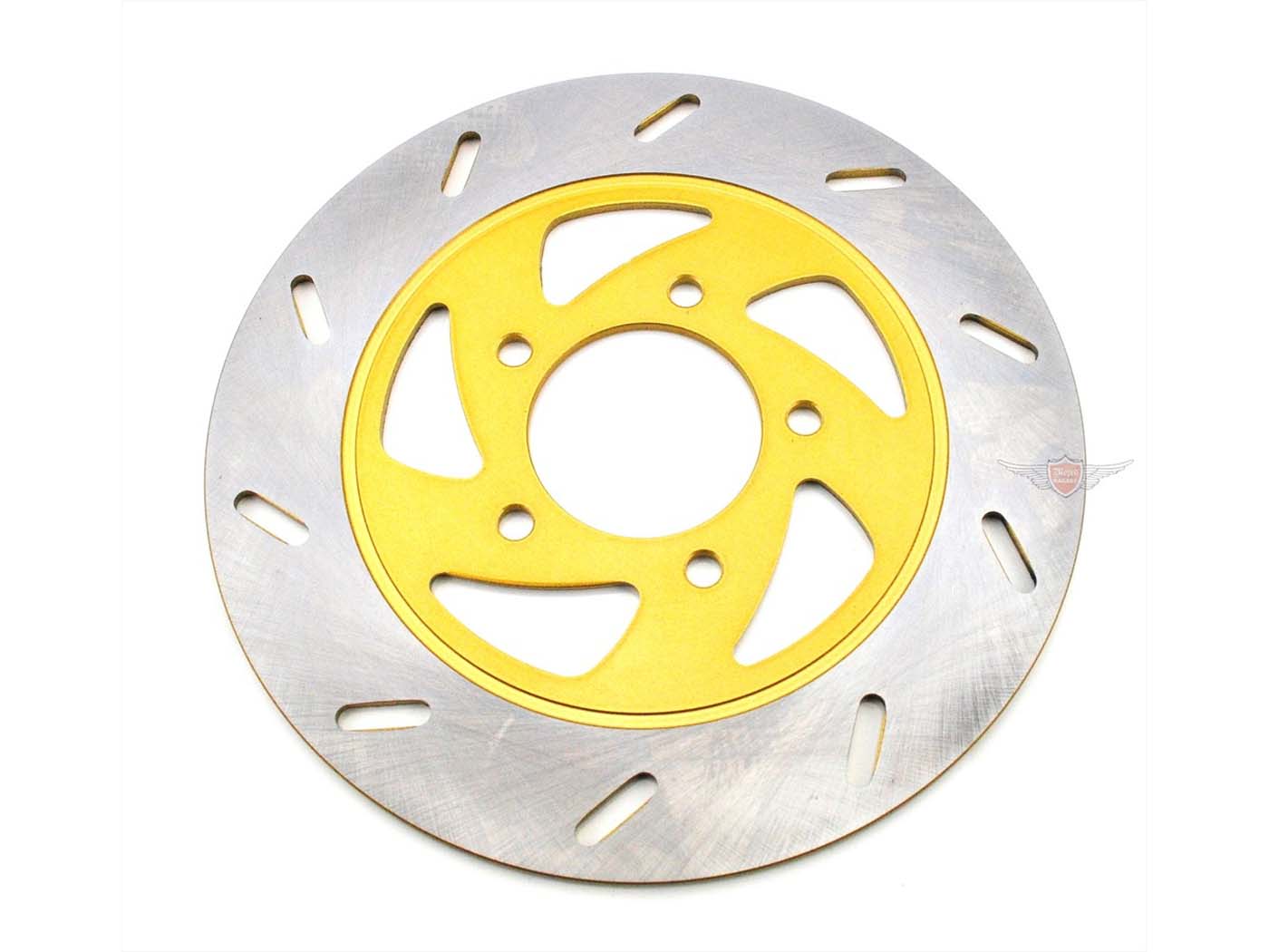 Disc de frână inox 220mm galben pentru Zündapp KS 50, KS 80, GTS 50 și alte modele