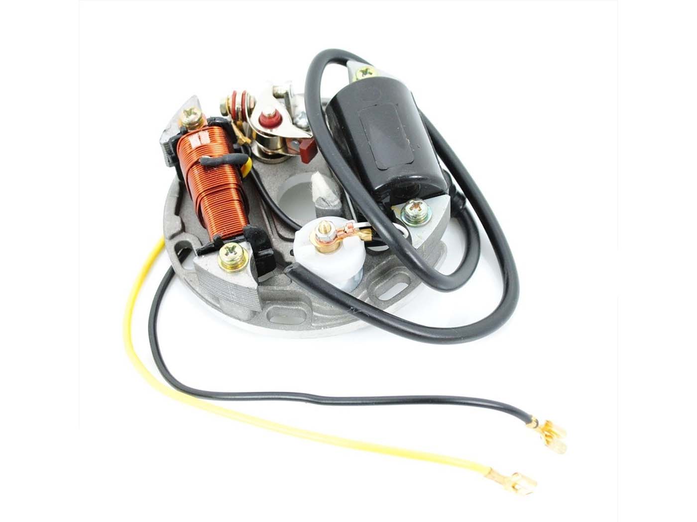 Placă de bază aprindere 90mm 6V 15W pentru Puch Maxi S/N, Kreidler Flory MF12, MF13, MF22, MF23 și alte modele