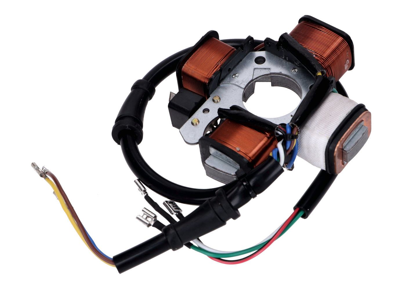 Stator aprindere cu 4 bobine fără placă de bază pentru Vespa Mofa Citta, Ciao, Si, Piaggio Grillo, Bravo și alte modele