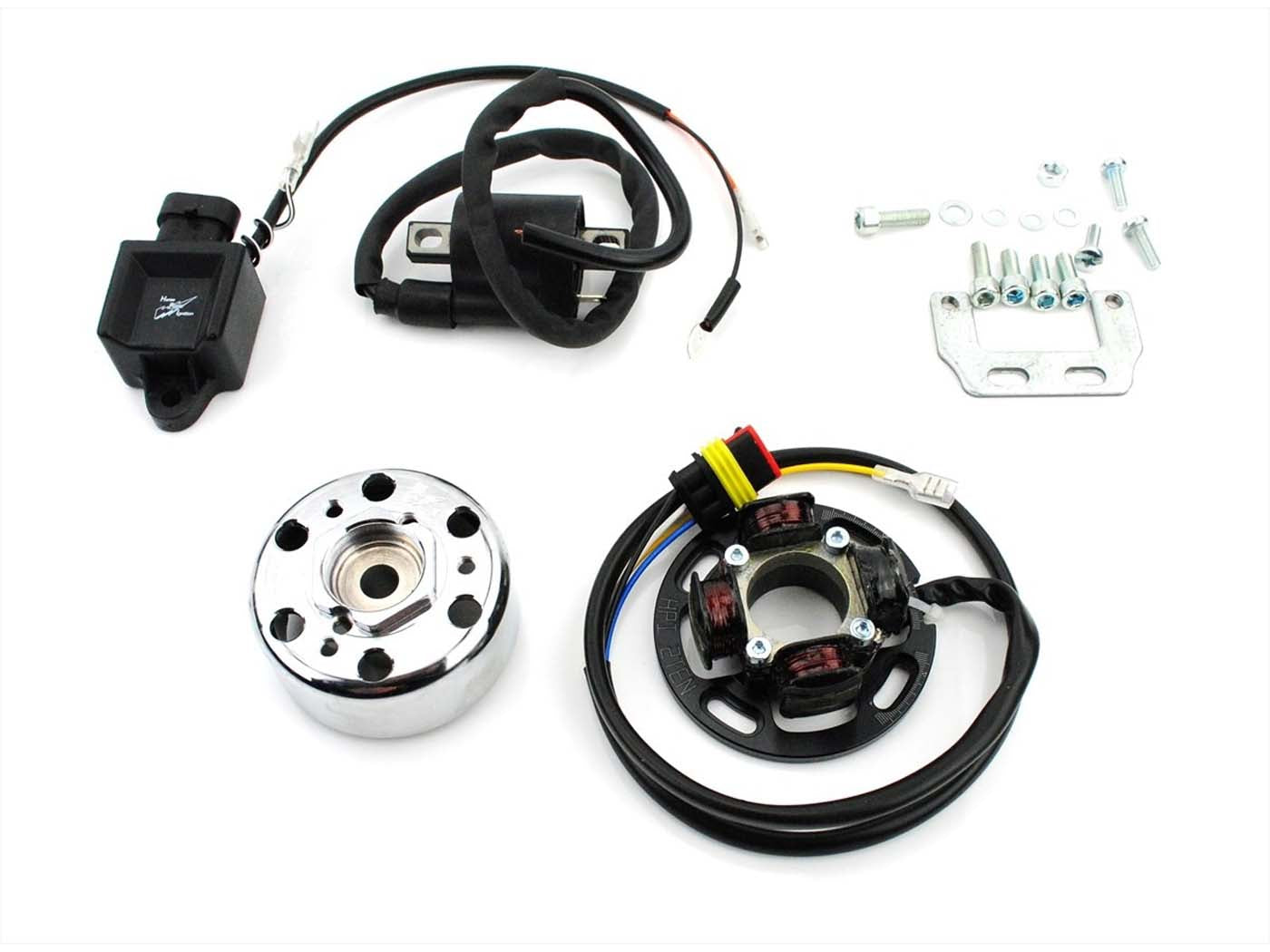 Sistem de aprindere 60W rotor 71mm 310g con 13x10mm placă bază 85mm pentru NSU Quickly