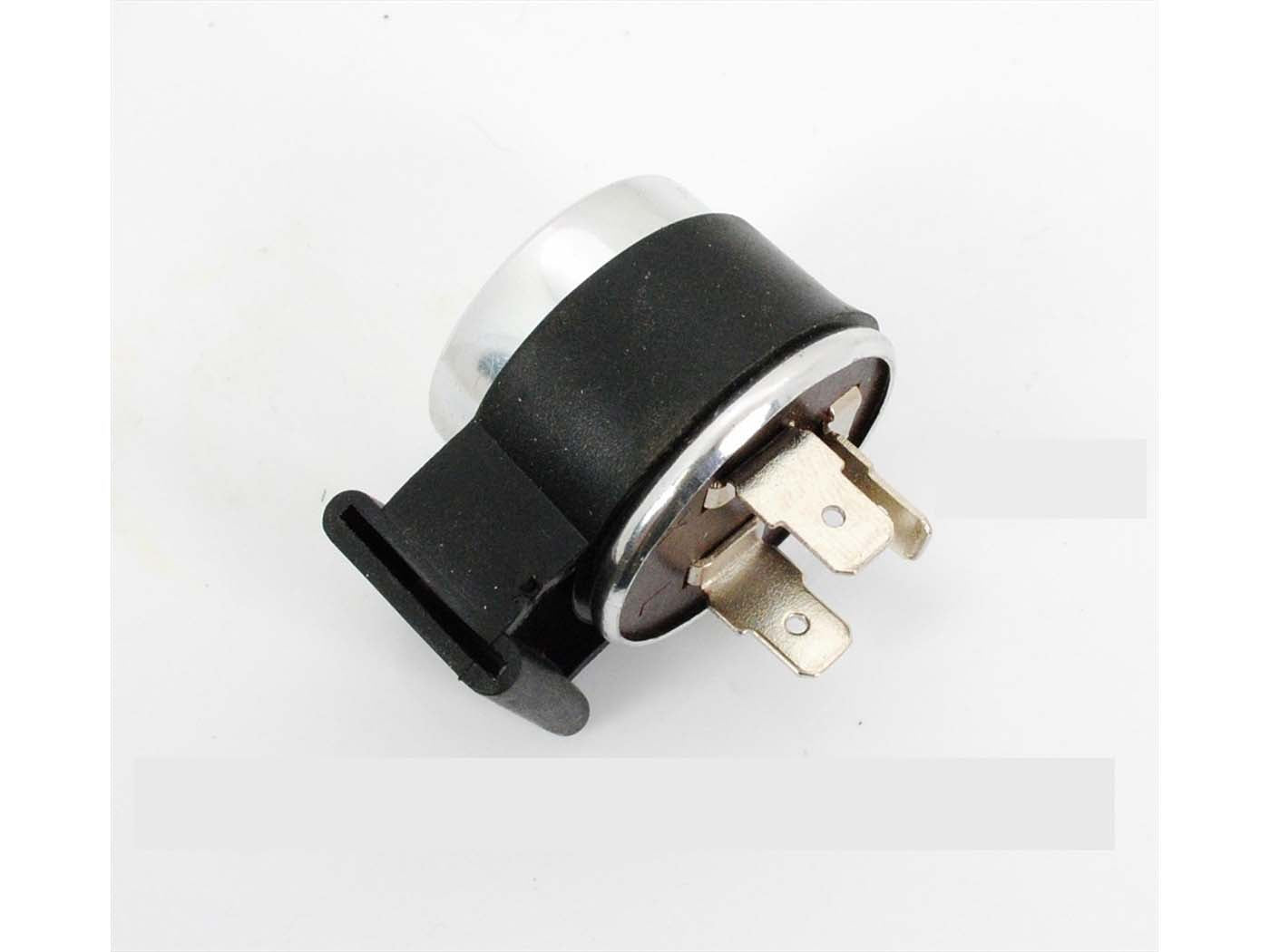 Releu semnalizare 6V 21W 3 conexiuni 26x31mm pentru Zündapp KS 80, SX 80, TS ZD, Hercules K 50 Ultra, Kreidler Florett și alte modele