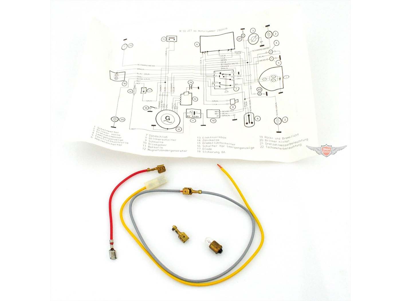 Schemă circuit electric pentru Malaguti M 50 Jet