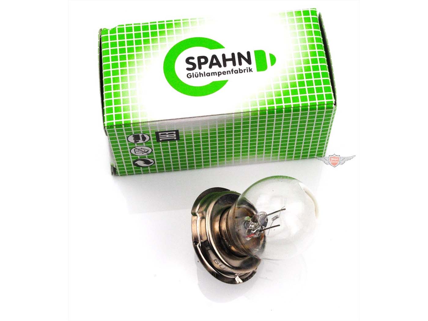 Bec Far Spahn Glühlampen 6V 20W 26mm pentru Zündapp, Piaggio, Kreidler, Simson și alte modele