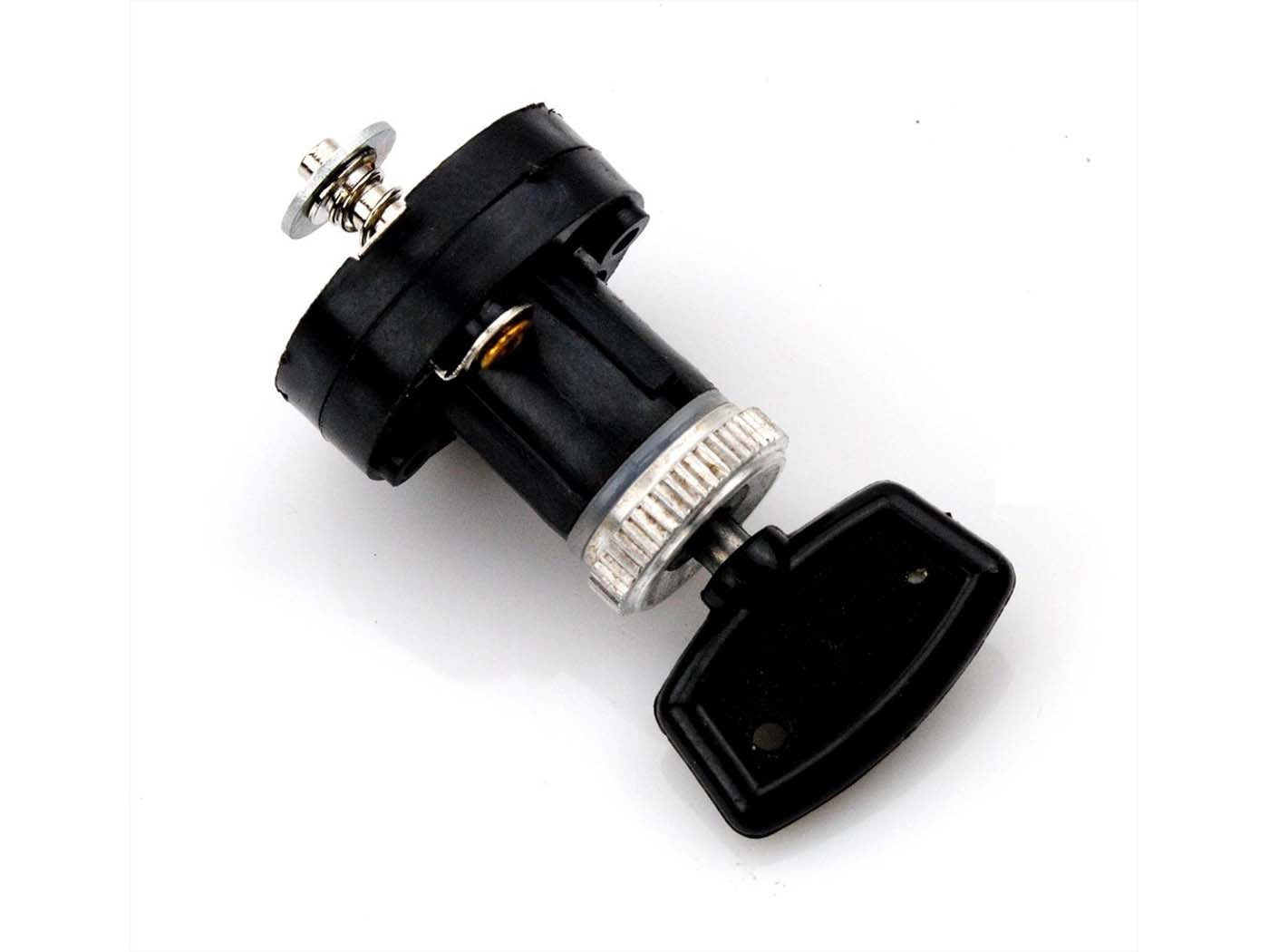 Contact încuietoare aprindere 38mm 32mm 13mm negru pentru Hercules Prima 2, 3, 4, 5, GT, GX, SX, Kreidler Florett și alte modele