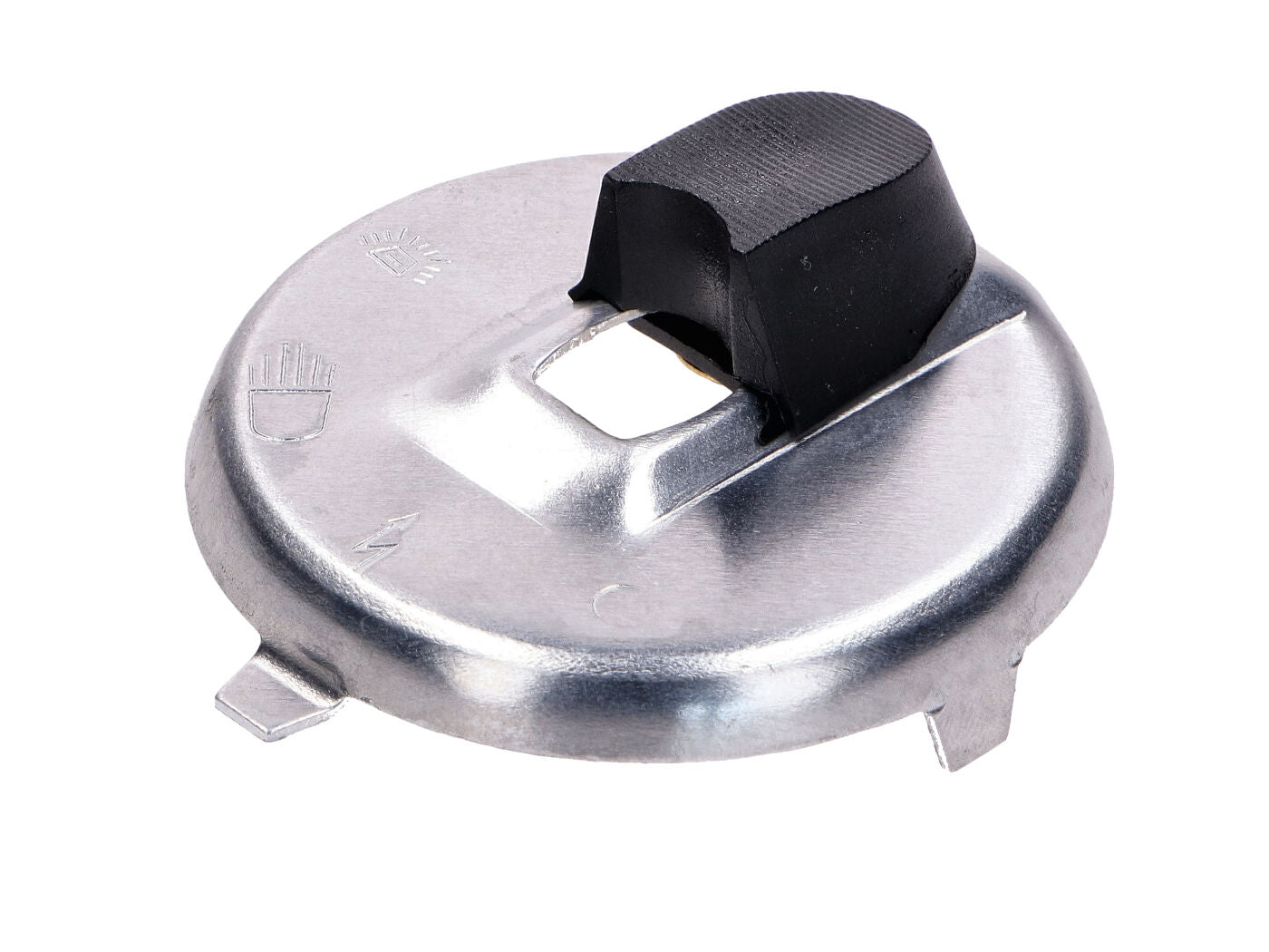 Capac contact aprindere aluminiu argintiu pentru Simson KR51/1, KR51/2, SR4-2, SR4-3, SR4-4 și alte modele