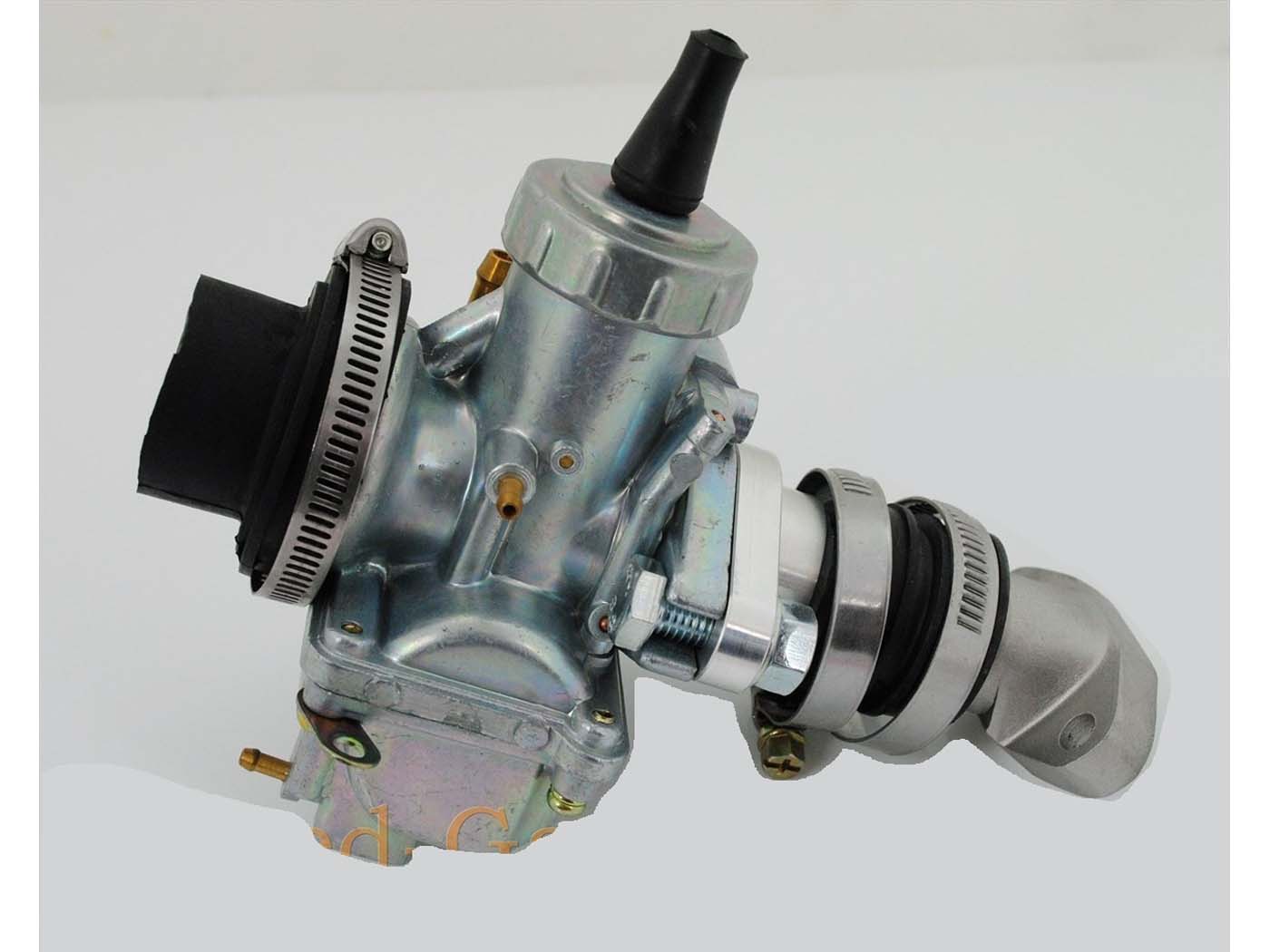 Carburator Tuning NTS Parts 24mm cu galerie de admisie și manșon cauciuc pentru Zündapp GTS 50, C 50 Sport și alte modele