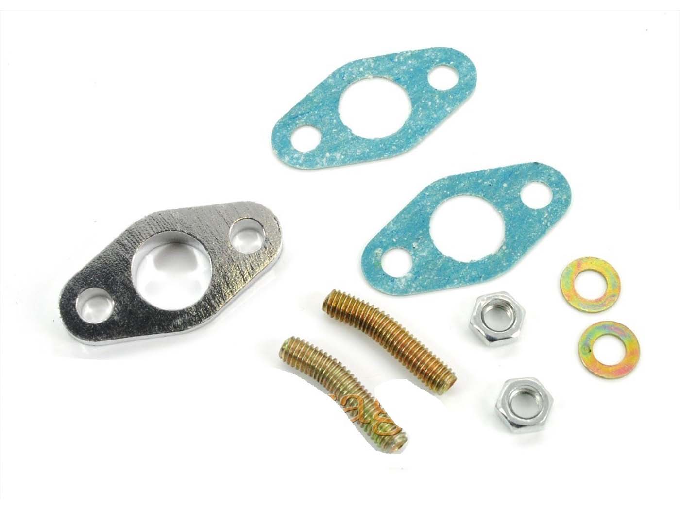 Kit montaj carburator 15mm distanță 33mm între știfturi pentru Puch Maxi K2, MS 50, MV 50, DS 50, MS 25