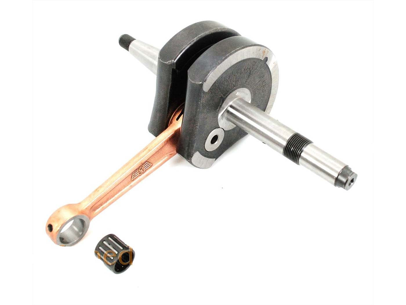 Arbore cotit cu rulment cu ace 12mm pentru Zündapp Hai 50, Hai 80, C 50 Sport, GTS 50 și alte modele