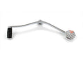 Pedală schimbător metalică argintie pentru Yamaha LB 50 Chappy 75-86