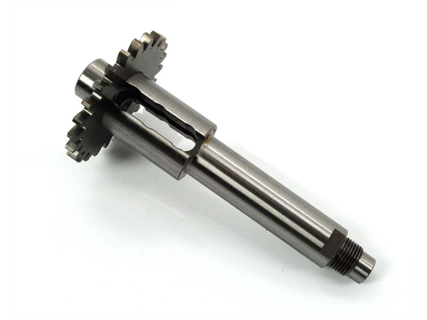 Arbore principal cutie de viteze oțel 116mm pentru Hercules Reggae 50, Splinter 50, Squab 50, Mofa Kleinkrafträder