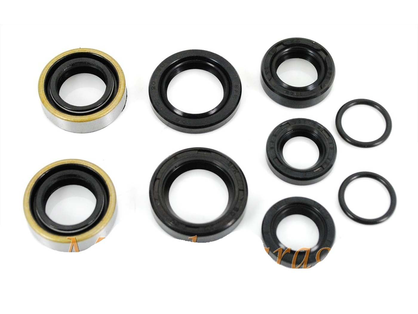 Set simering și inele O 9 piese 17x28x8 15x24x7 20x30x5 20x30x7 14x22x5 13x22x5 14x2 pentru Kreidler Florett RS-GS K54/503