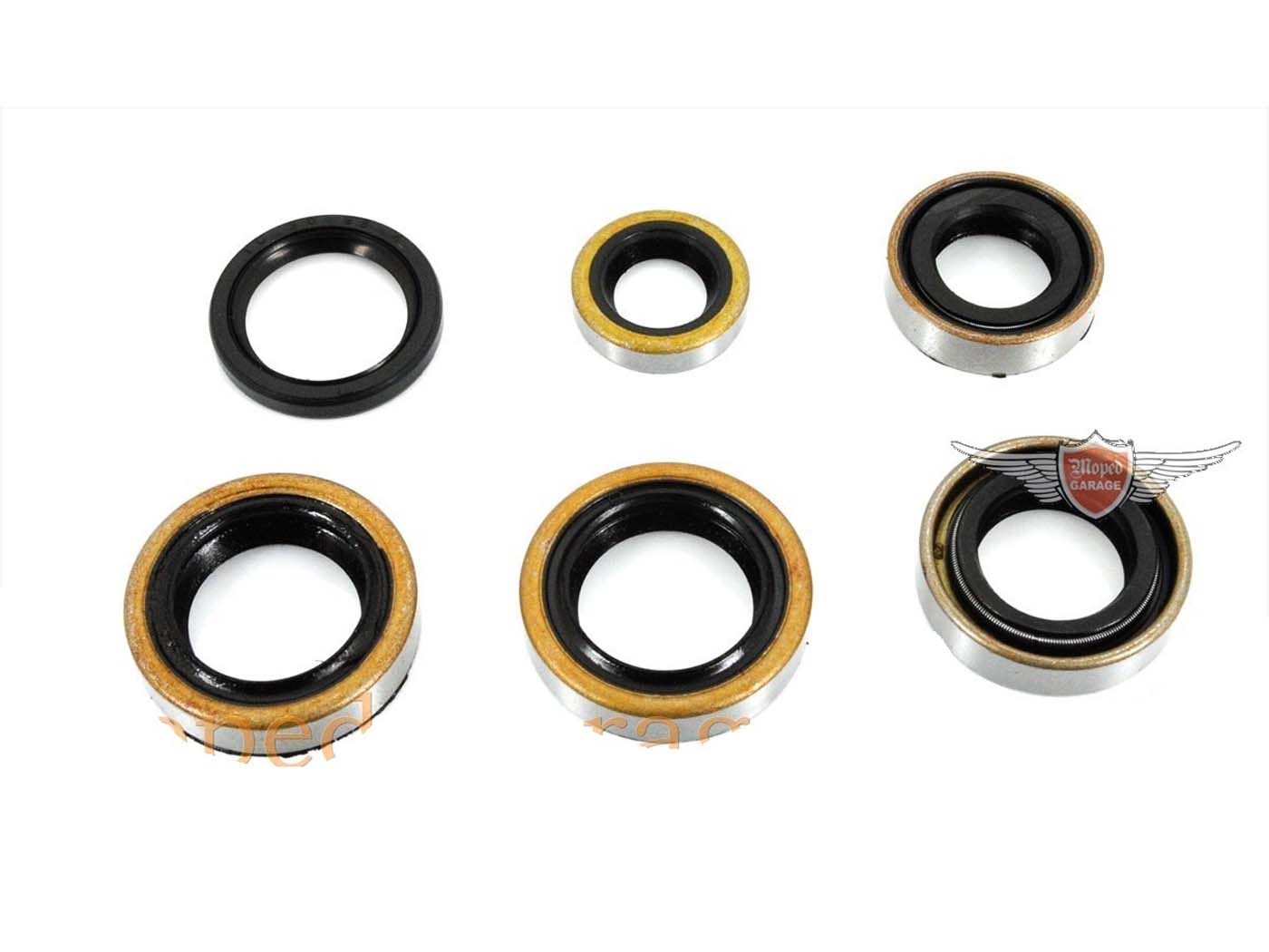 Set simering 6 piese 15x24x7mm 17x28x7mm pentru Zündapp Hai 50, CS 50, GTS 50, KS 50 Sport și alte modele