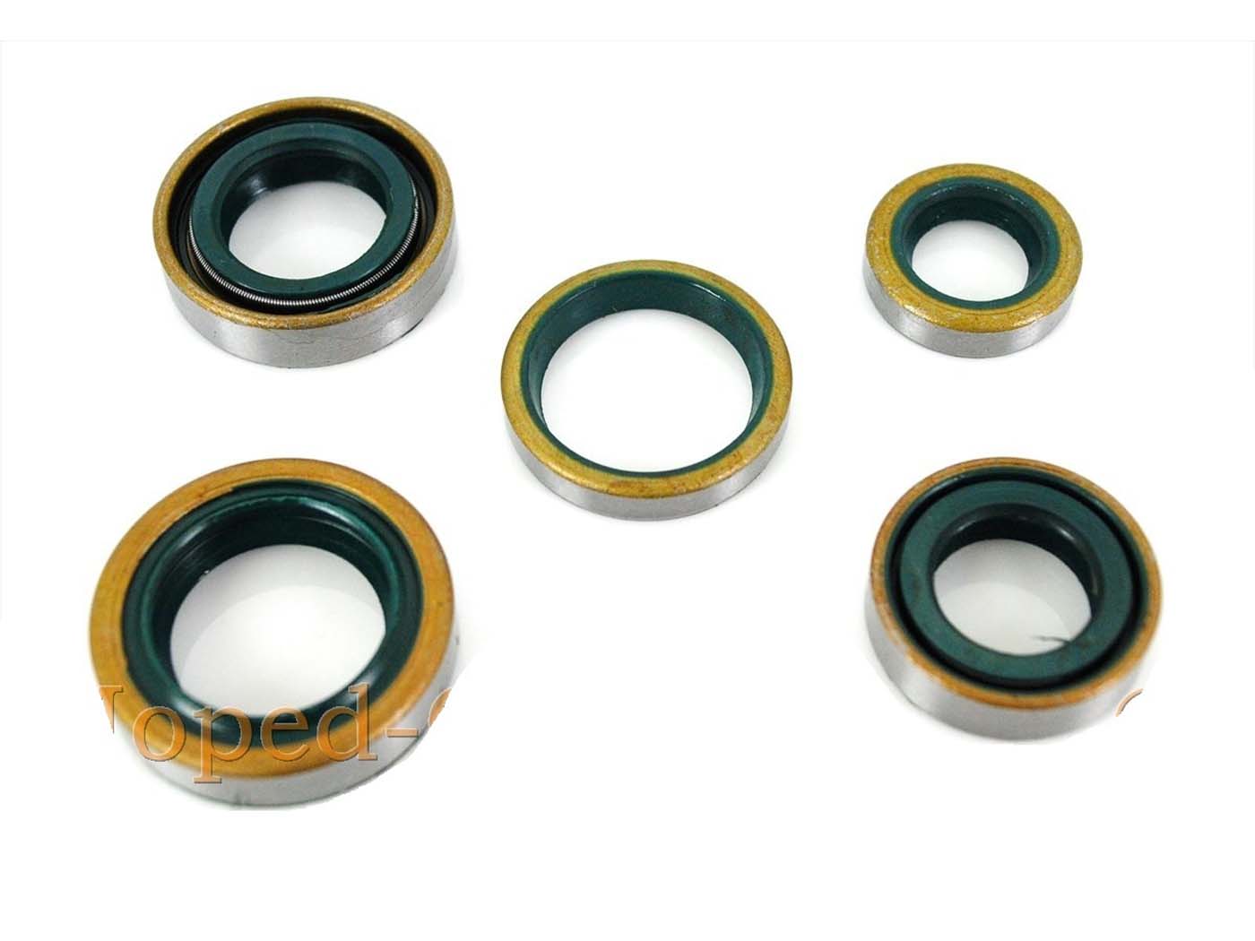 Set simeringuri 5 piese 15x24x7mm 17x28x7mm pentru Zündapp GTS, CS, CX, Hai 50, KS 50